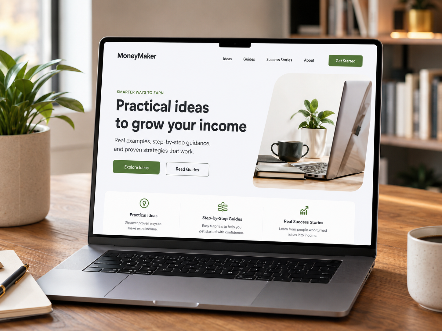 MoneyMaker homepage preview